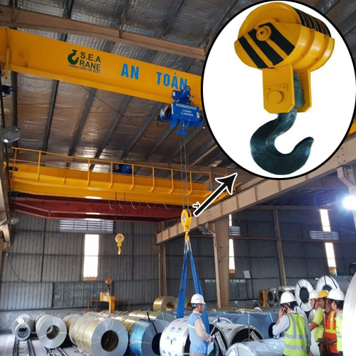 Móc treo dành cho cầu trục và những dấu hiệu cần thay mới Móc treo dành cho cầu trục và những dấu hiệu cần thay mới