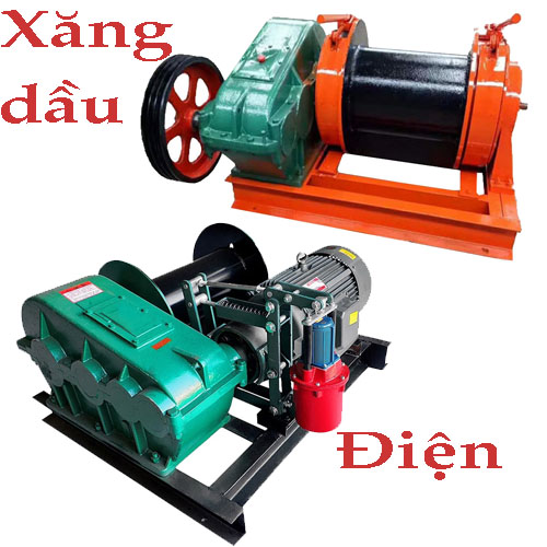 Nên mua tời kéo mặt đất chạy điện hay chạy xăng dầu cho công trình Nên mua tời kéo mặt đất chạy điện hay chạy xăng dầu cho công trình